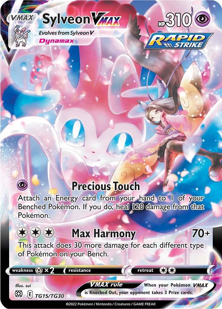 Brilliant Stars Sylveon VMAX Pokémon card
